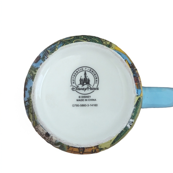 Disney World Mug | Magic Kingdom | Disneyland | Collage Of Disney Parks Maps - Picture 6 of 8